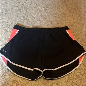 Under Armour Black and Pink Athletic Shorts Lightweight Performance